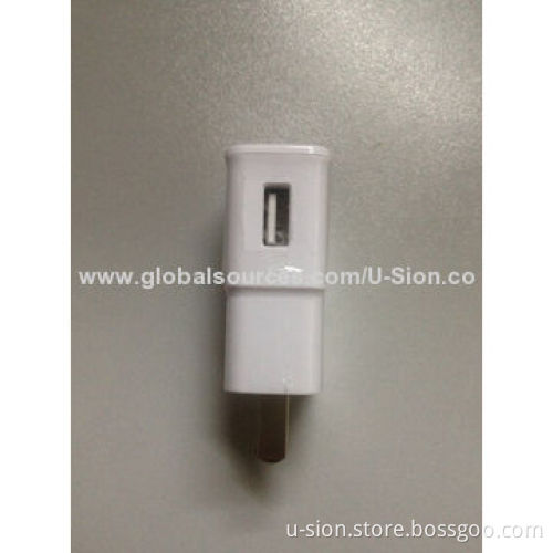 Wall Charger for iPod/iPhone/Samsung/USB Equipment, Universal Plug (UK/EU/AU/US) with USB Port